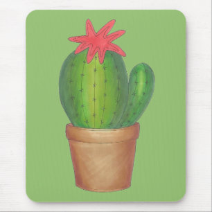 Tapis De Souris Plante pointillé du Jardin de Cactus vert crique