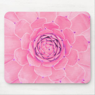 Tapis De Souris plante succulent rose