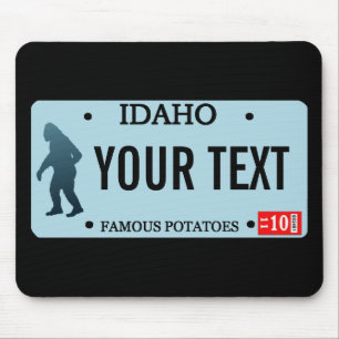 Tapis De Souris Plaque de licence Idaho Sasquatch