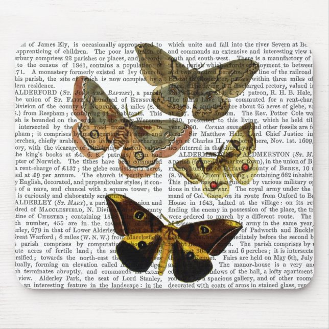 Tapis De Souris Plaque de papillon 4 (Devant)