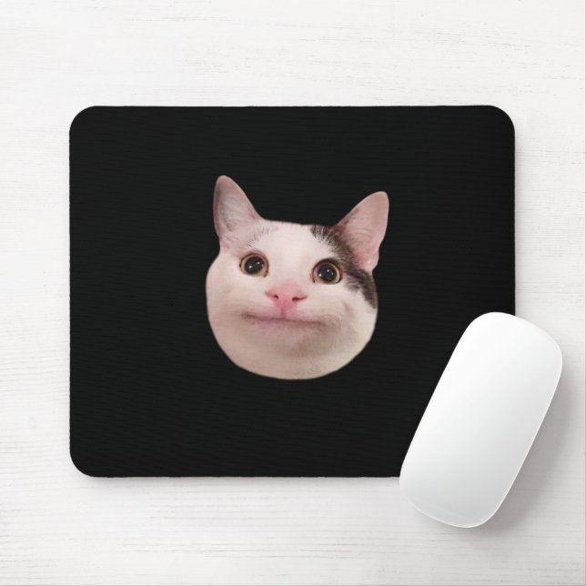 Tapis De Souris Plaque de souris à mème de chat poli (Avec souris)
