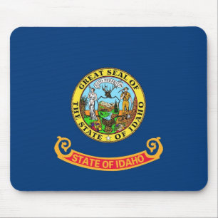 Tapis De Souris Plaque de souris avec Drapeau de l'Etat d'Idaho - 