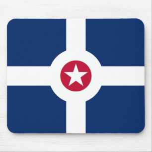 Tapis De Souris Plaque de souris avec Drapeau de l'Indianapolis, U