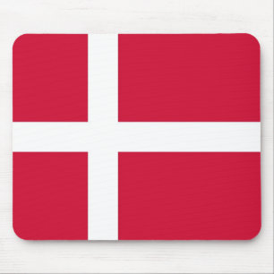 Tapis De Souris Plaque de souris avec Drapeau du Danemark