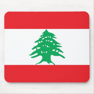 Tapis De Souris Plaque de souris avec Drapeau du Liban