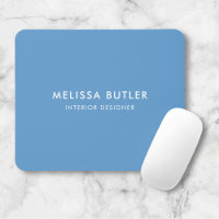 Plaque de souris bleu clair minimaliste moderne