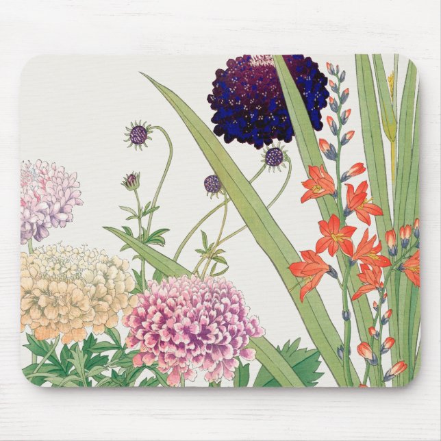 Tapis De Souris Plaque de souris d'illustration florale (Devant)