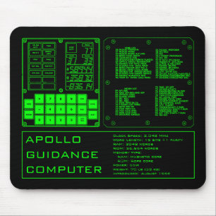 Tapis De Souris Plaque de souris d'ordinateur Apollo Guidance