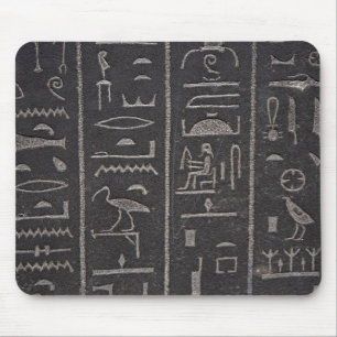 Tapis De Souris Plaque de souris égyptienne Hiéroglyphes