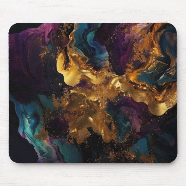 Tapis De Souris Plaque de souris en marbre liquide (Devant)