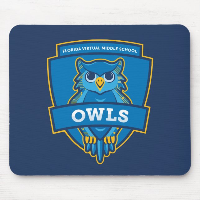 Tapis De Souris Plaque de souris FVMS (Marine) (Devant)