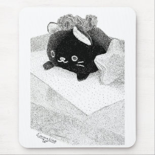 Tapis De Souris Plaque de souris Kitty Stipplée