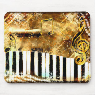Tapis De Souris Plaque de souris musicale Grunge