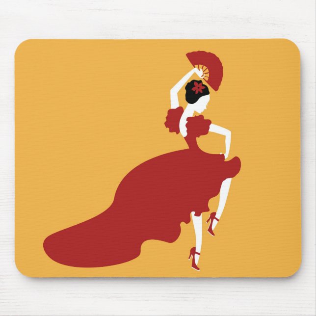 Tapis De Souris Plaque de souris pour danseur de flamenco (Devant)
