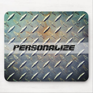 Tapis De Souris Plaque en acier diamanté personnalisée graphique p