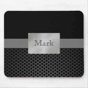 Tapis De Souris Plaque signalétique en acier de Faux personnalis
