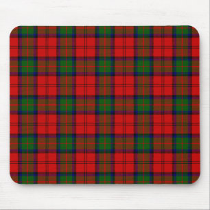 Tapis De Souris Plaque vert rouge tartan MacDuff