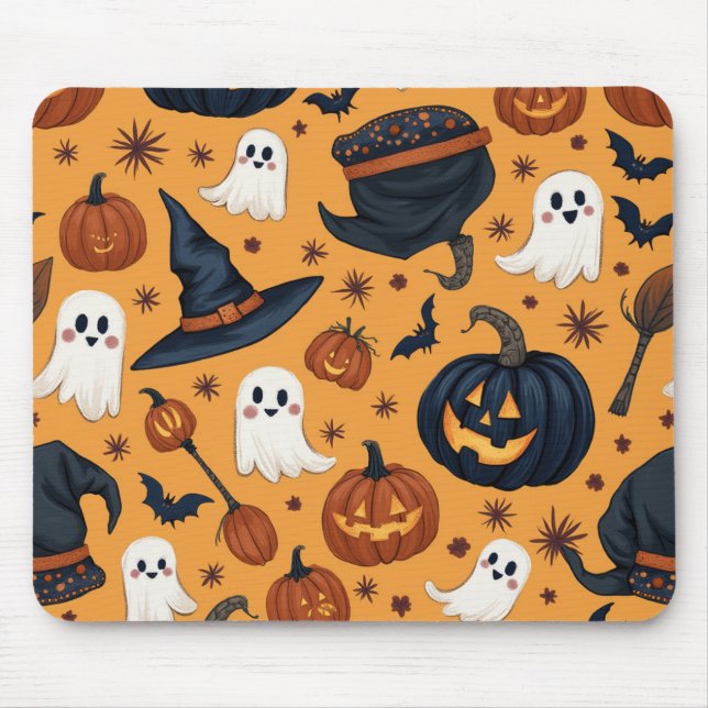 Tapis De Souris "Plaquettes de souris Spooktacular Halloween (Devant)