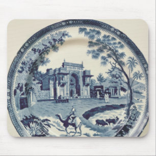 Tapis De Souris Plat bleu et blanc de Spode, c.1815