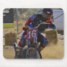 Tapis de souris plat de moto de voie