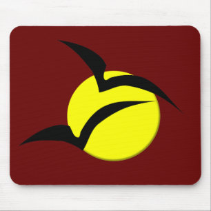 Tapis de souris Pleine Lune et Chauves-Souris