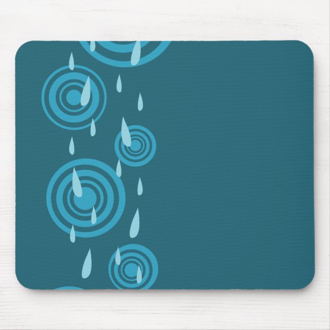 Tapis De Souris Pluie bleue (Devant)