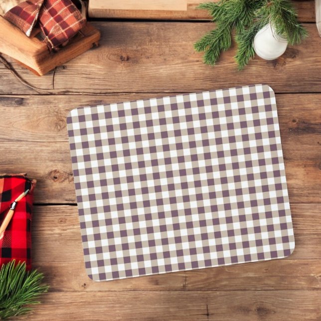 Tapis De Souris Plum Buffalo Plaid Souris Pad pour les vacances (Créateur téléchargé)
