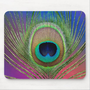 Tapis De Souris Plume de queue d'un paon