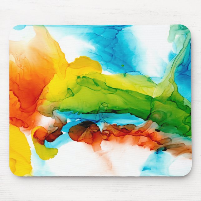 Tapis De Souris Plume primaire - aquarelles (Devant)
