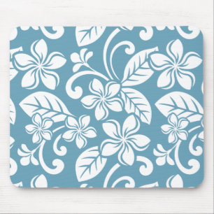 Tapis De Souris PLUMÉRIE DE L'ÎLE (BLEU D'ESCLAT) Mousepad