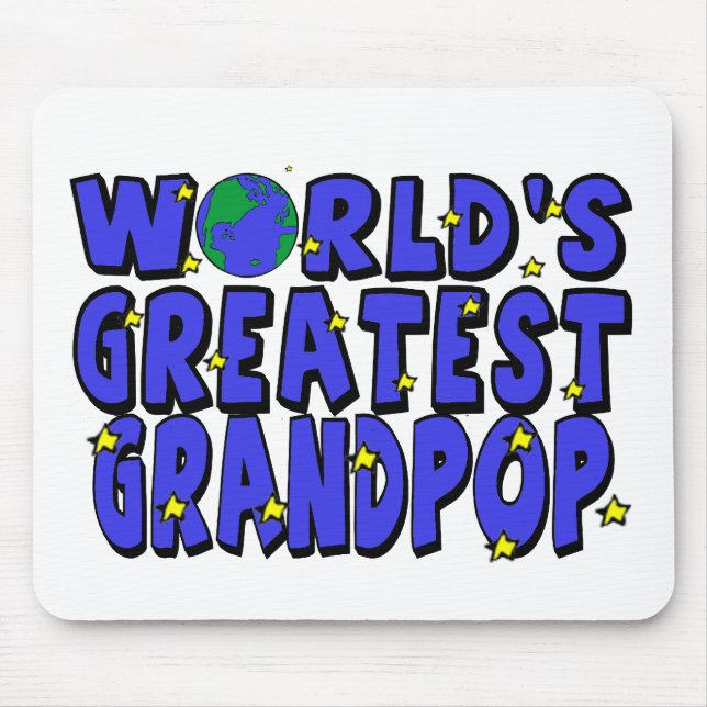 Tapis De Souris Plus grand Grandpop du monde (Devant)
