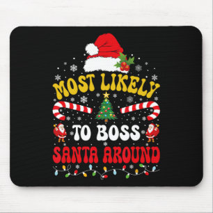 Tapis De Souris Plus susceptible de diriger le Père Noël lors d'un