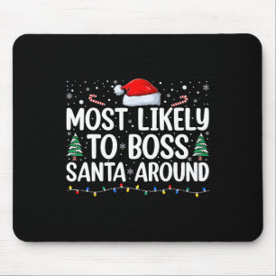 Tapis De Souris Plus susceptible de diriger le Père Noël Matching