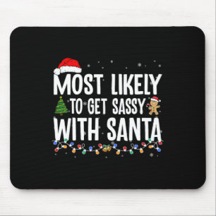 Tapis De Souris Plus susceptible d'obtenir Sy avec Santa Fun Famil