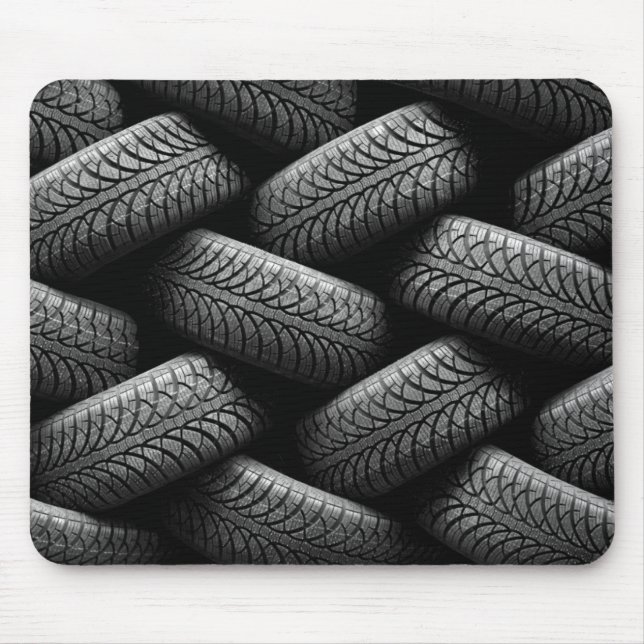 Tapis De Souris Pneus de voiture noir (Devant)