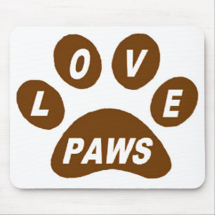 Tapis De Souris Poches d'amour Mousepad sur pattes Brown