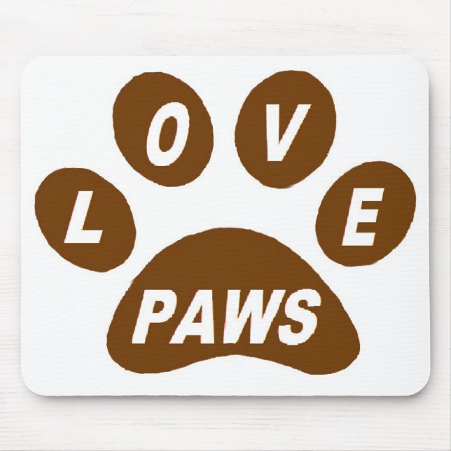 Tapis De Souris Poches d'amour Mousepad sur pattes Brown (Devant)