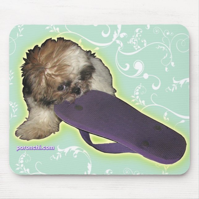Tapis De Souris Pochi et sandales pourpres (Devant)