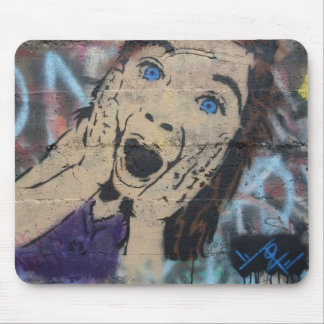 Tapis De Souris Pochoir de écrèmage de la fille de Tonza