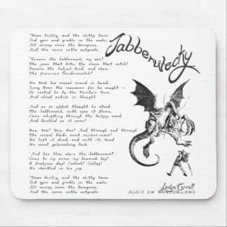 Tapis De Souris Poème de Jabberwocky