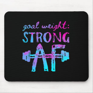 Tapis De Souris Poids De L'Objectif Forte Motivation De L'Exercice