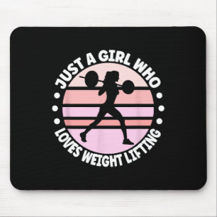 Tapis De Souris Poids Lifting Vêtements Bodybuilding Fitness Gym F