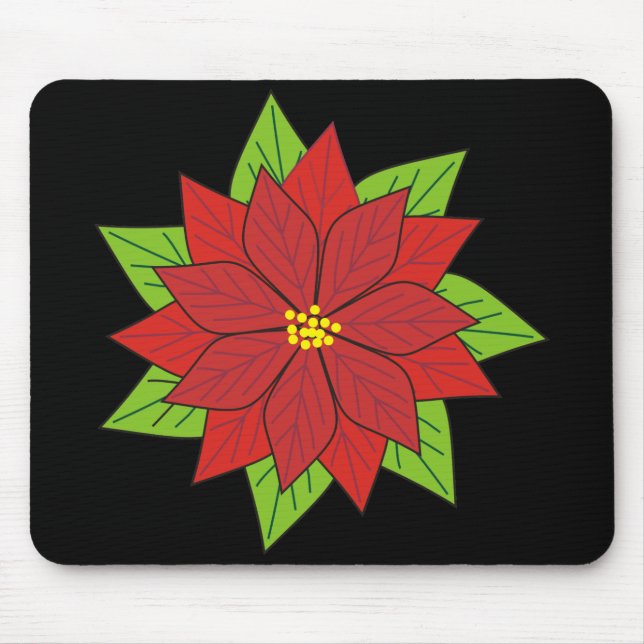 Tapis De Souris Poinsettia (Devant)