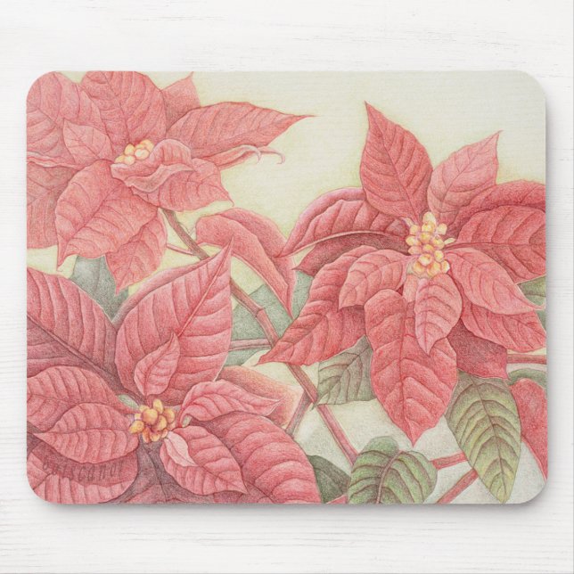 Tapis De Souris Poinsettia (Devant)