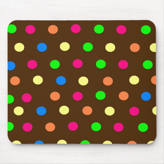 Tapis De Souris Point de polka de partie Mousepad (Devant)