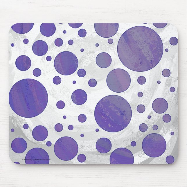 Tapis De Souris Pointe Polka Smear Blueberry (Devant)