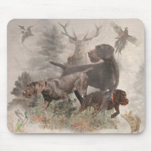 Tapis De Souris Pointeur À poils durs allemand