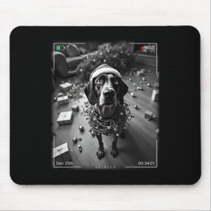 Tapis De Souris Pointeur Allemand De Noël Pris Sur Cam