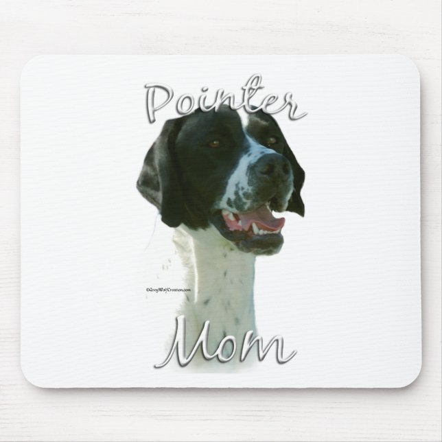 Tapis De Souris Pointeur (noir) Maman 2 (Devant)