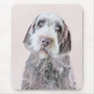 Tapis De Souris Pointing à poils durs Peinture Griffon - Art Chien
